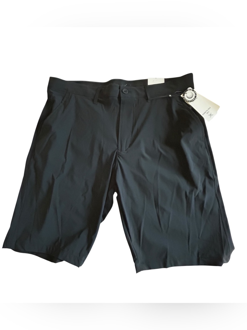 Kenneth Cole Black Stretch Hybrid Shorts